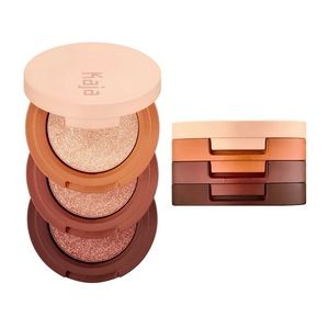 Kaja Beauty Bento Stacked Bouncy Eyeshadow Trio Toasted Caramel